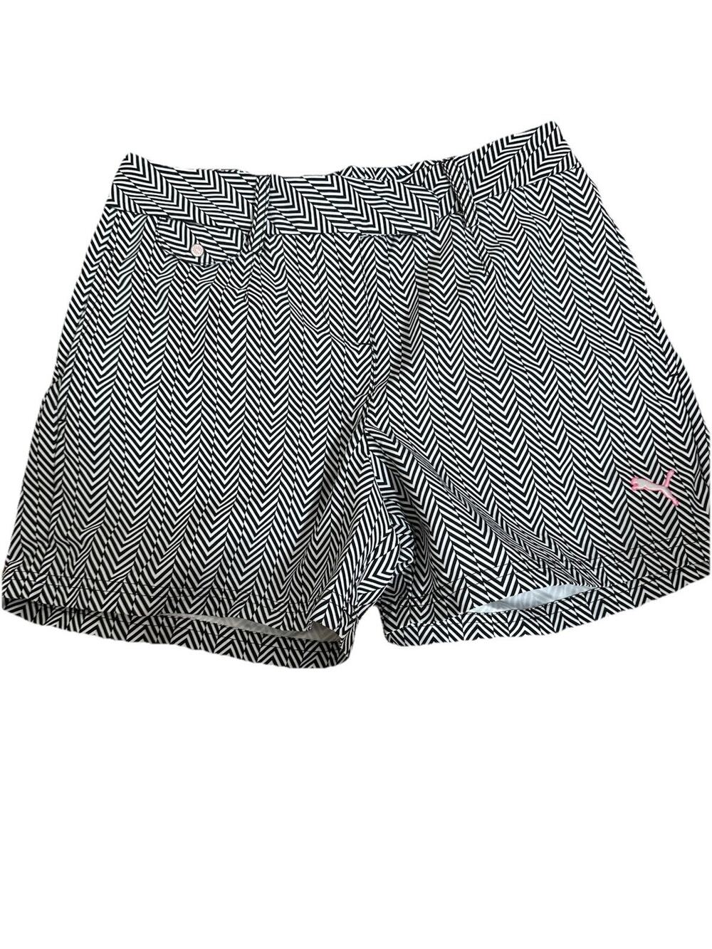 PUMA Women’s Novelty Graphic Chevron Golf Bermuda Shorts Summer Outdoors Size 0